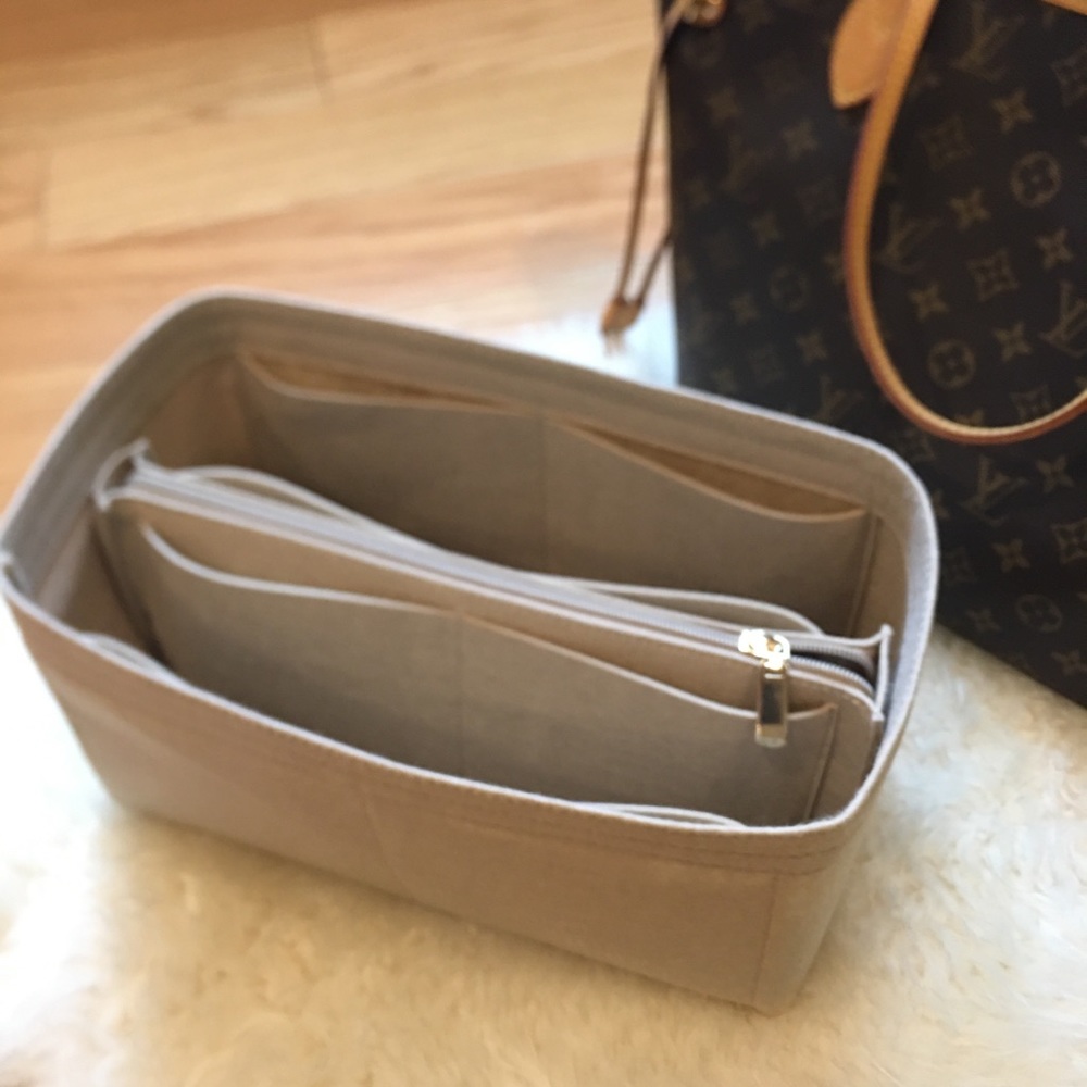 Neverfull MM Beige Felt Insert / organizer /shaper
